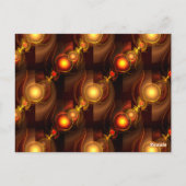 Gold Modern Boho Elegant Abstract Art Pattern #501 ポストカード (裏面)