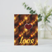 Gold Modern Boho Elegant Abstract Art Pattern #501 ポストカード (スタンド正面)