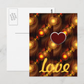 Gold Modern Boho Elegant Abstract Art Pattern #501 ポストカード (正面/裏面)