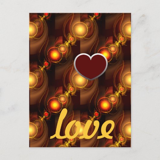 Gold Modern Boho Elegant Abstract Art Pattern #501 ポストカード (正面)