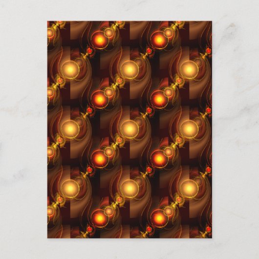 Gold Modern Boho Elegant Abstract Art Pattern #501 ポストカード (正面)