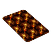 Gold Modern Boho Elegant Abstract Art Pattern #501 マグネット (右側)