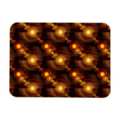 Gold Modern Boho Elegant Abstract Art Pattern #501 マグネット (横)