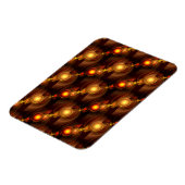 Gold Modern Boho Elegant Abstract Art Pattern #501 マグネット (左側)