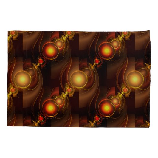 Gold Modern Boho Elegant Abstract Art Pattern #501 枕カバー (裏面)