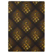 Gold Modern Boho Elegant Abstract Art Pattern #502 クリップボード (裏面)