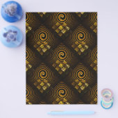 Gold Modern Boho Elegant Abstract Art Pattern #502 チラシ (シングル)