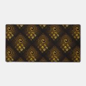 Gold Modern Boho Elegant Abstract Art Pattern #502 デスクマット (正面)