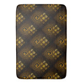 Gold Modern Boho Elegant Abstract Art Pattern #502 バスマット (正面縦)