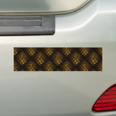 Gold Modern Boho Elegant Abstract Art Pattern #502 バンパーステッカー (車上)