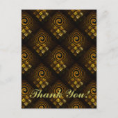 Gold Modern Boho Elegant Abstract Art Pattern #502 ポストカード (正面)