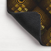 Gold Modern Boho Elegant Abstract Art Pattern #502 マウスパッド (コーナー)