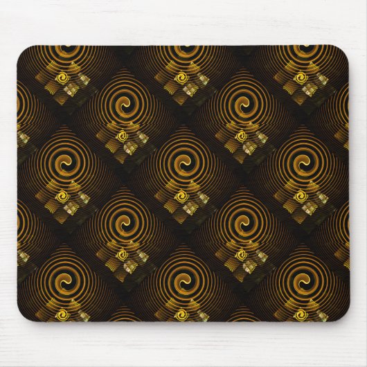 Gold Modern Boho Elegant Abstract Art Pattern #502 マウスパッド (正面)