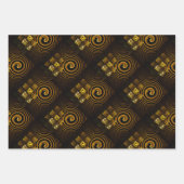 Gold Modern Boho Elegant Abstract Art Pattern #502 ラッピングペーパーシート (正面)
