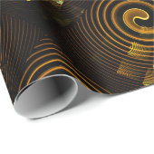 Gold Modern Boho Elegant Abstract Art Pattern #502 ラッピングペーパー (ロールコーナー)