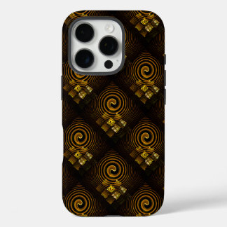 Gold Modern Boho Elegant Abstract Art Pattern #502 iPhone 16 Proケース