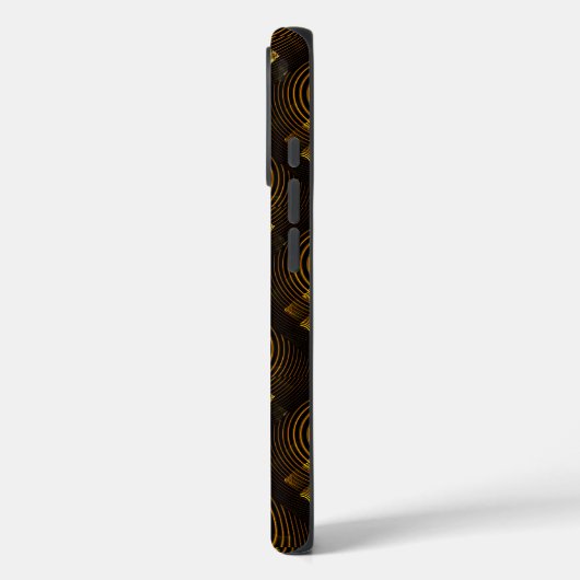 Gold Modern Boho Elegant Abstract Art Pattern #502 Case-Mate iPhoneケース (裏面 / 左)