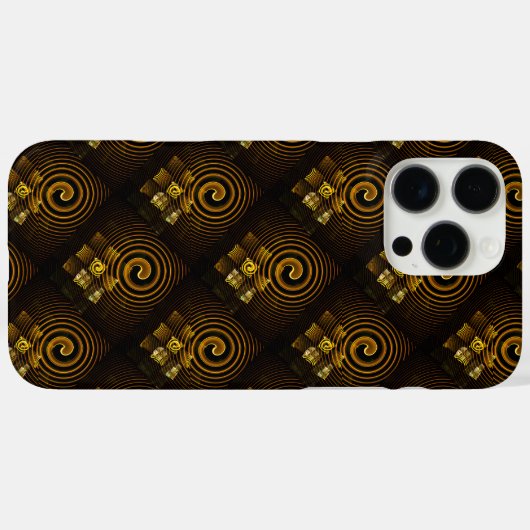 Gold Modern Boho Elegant Abstract Art Pattern #502 Case-Mate iPhoneケース (裏面 (横))