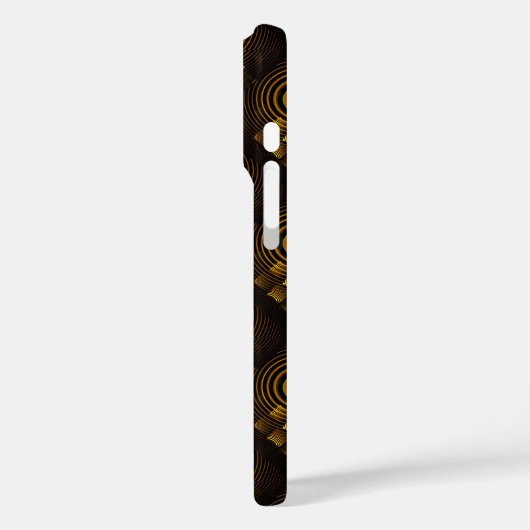 Gold Modern Boho Elegant Abstract Art Pattern #502 Case-Mate iPhoneケース (裏面 / 左)