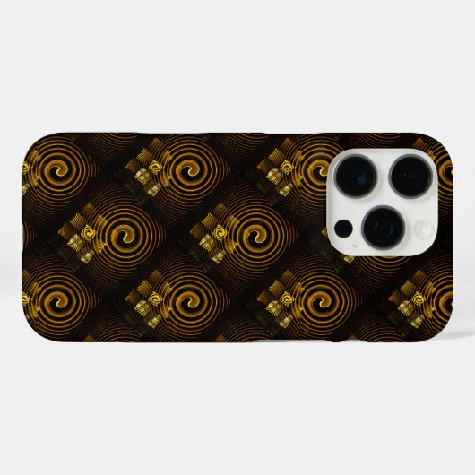 Gold Modern Boho Elegant Abstract Art Pattern #502 Case-Mate iPhoneケース (裏面 (横))