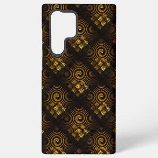 Gold Modern Boho Elegant Abstract Art Pattern #502 Samsung Galaxy S22 Ultraケース