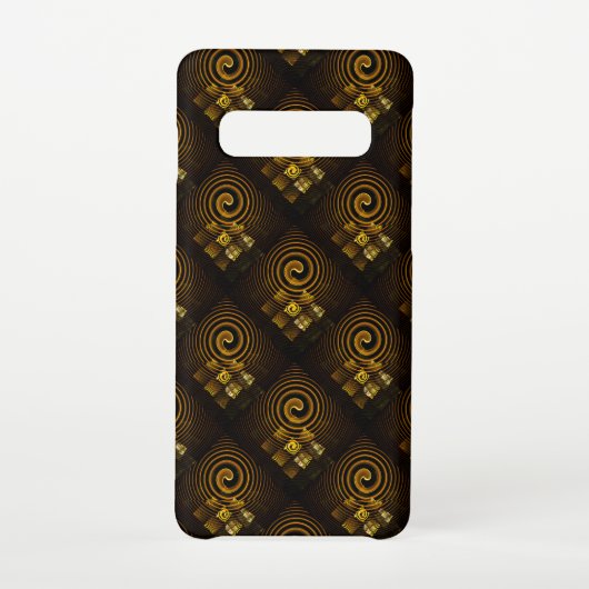 Gold Modern Boho Elegant Abstract Art Pattern #502 Samsung Galaxyケース (裏面)