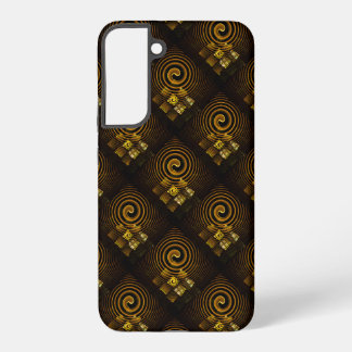 Gold Modern Boho Elegant Abstract Art Pattern #502 Samsung Galaxy S22+ケース