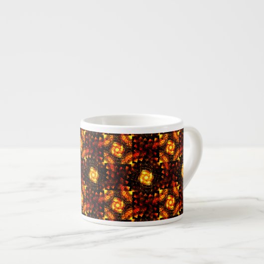 Gold Modern Boho Elegant Abstract Art Pattern #506 エスプレッソカップ (正面右)