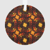 Gold Modern Boho Elegant Abstract Art Pattern #506 オーナメント (裏面)