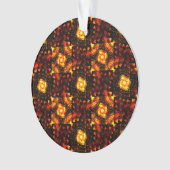 Gold Modern Boho Elegant Abstract Art Pattern #506 オーナメント (正面)