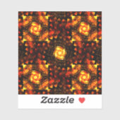 Gold Modern Boho Elegant Abstract Art Pattern #506 シール (シート)