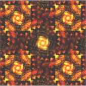 Gold Modern Boho Elegant Abstract Art Pattern #506 シール (正面)