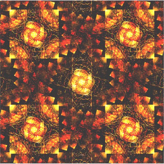 Gold Modern Boho Elegant Abstract Art Pattern #506 シール (正面)