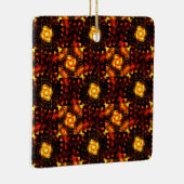 Gold Modern Boho Elegant Abstract Art Pattern #506 セラミックオーナメント (右)