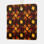 Gold Modern Boho Elegant Abstract Art Pattern #506 セラミックオーナメント (左)