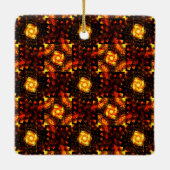 Gold Modern Boho Elegant Abstract Art Pattern #506 セラミックオーナメント (裏面)