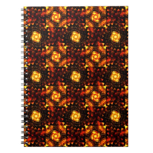 Gold Modern Boho Elegant Abstract Art Pattern #506 ノートブック (正面)