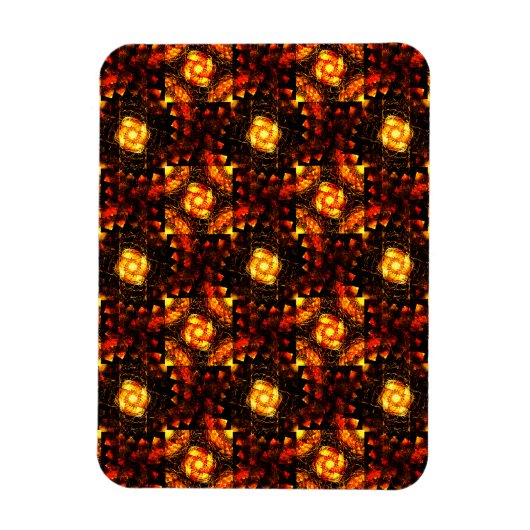 Gold Modern Boho Elegant Abstract Art Pattern #506 マグネット (縦)