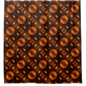 Gold Modern Boho Elegant Abstract Art Pattern #507 シャワーカーテン (正面)