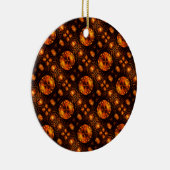 Gold Modern Boho Elegant Abstract Art Pattern #507 セラミックオーナメント (右)