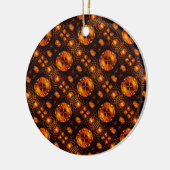 Gold Modern Boho Elegant Abstract Art Pattern #507 セラミックオーナメント (左)