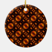 Gold Modern Boho Elegant Abstract Art Pattern #507 セラミックオーナメント (裏面)