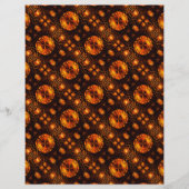 Gold Modern Boho Elegant Abstract Art Pattern #507 チラシ (正面)