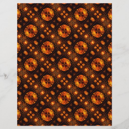 Gold Modern Boho Elegant Abstract Art Pattern #507 チラシ (正面)