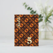 Gold Modern Boho Elegant Abstract Art Pattern #507 ポストカード (スタンド正面)