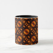 Gold Modern Boho Elegant Abstract Art Pattern #507 マグカップ (中央)