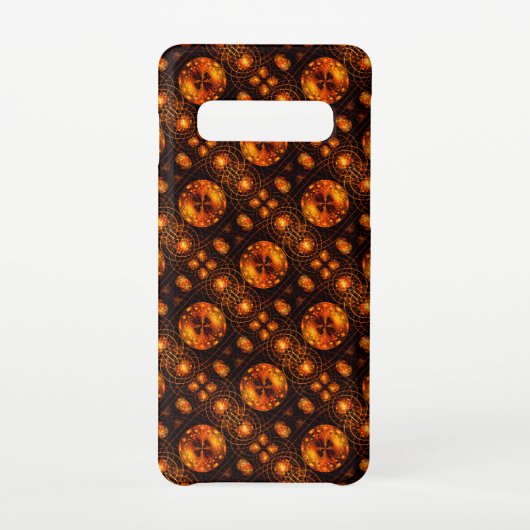 Gold Modern Boho Elegant Abstract Art Pattern #507 Samsung Galaxyケース (裏面)