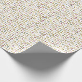 Gold Modern Christmas Tiny Trees Gift ラッピングペーパー (角)