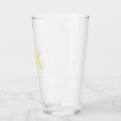 Gold Monogram Glass Cup タンブラーグラス (左)
