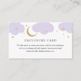 Gold Moon and Purple Clouds Enclosure Card エンクロージャーカード